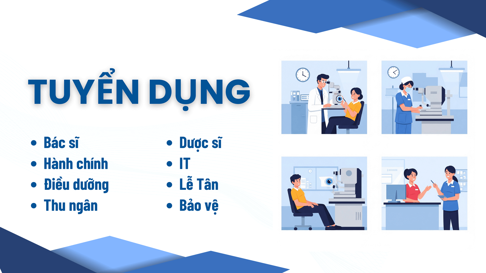 Bệnh viện chuyên khoa mắt tại tỉnh lâm Đồng tuyển dụng 
